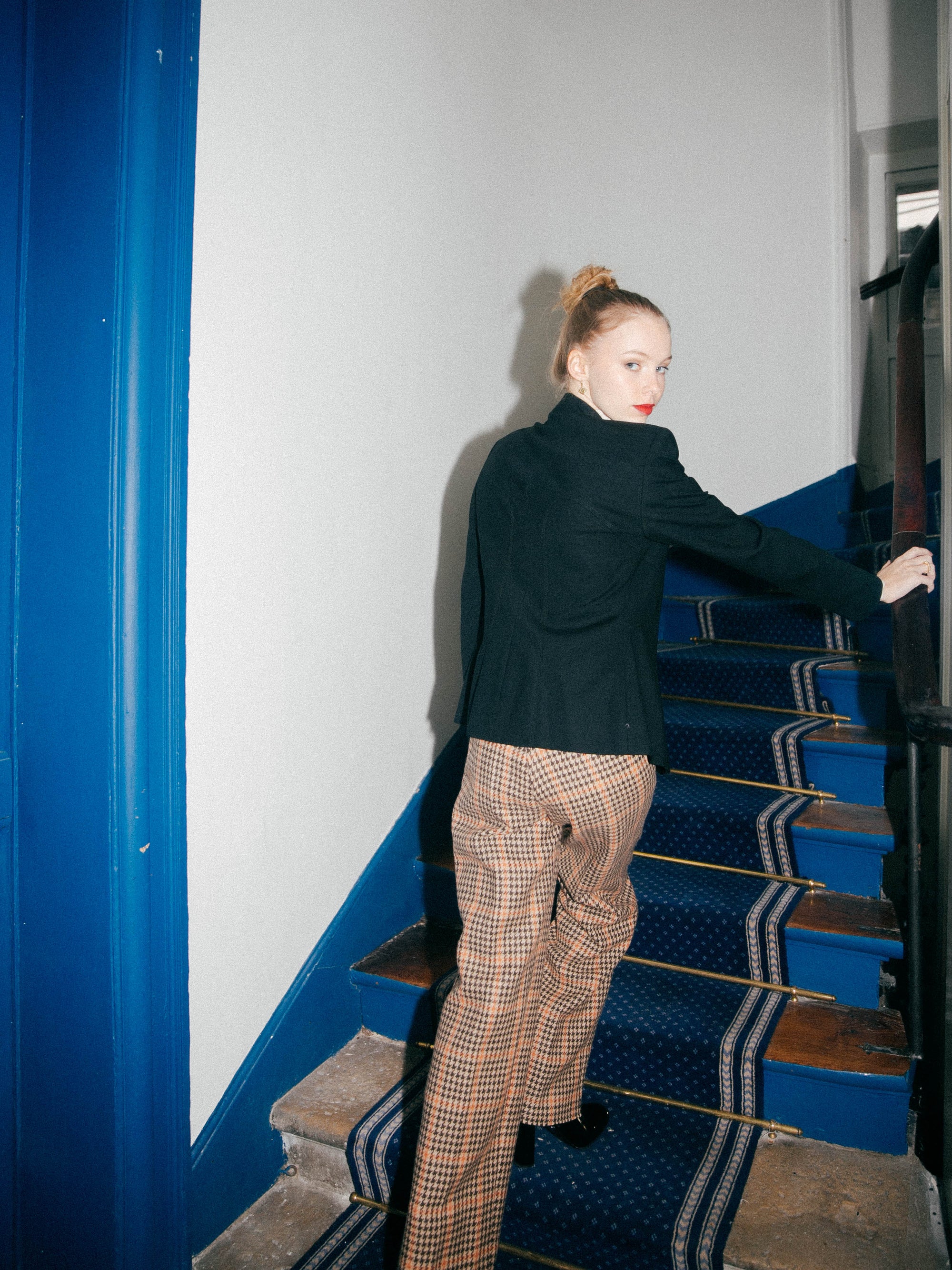Vintage wool plaid pants